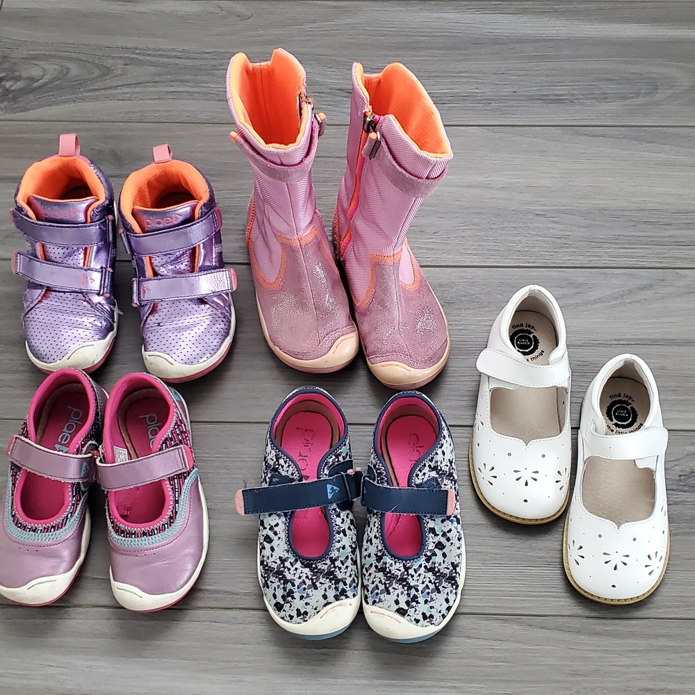 PLAE Purple and Pink Sneakers with Velcro Straps